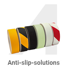 various anti-slip tape rolls next to each other