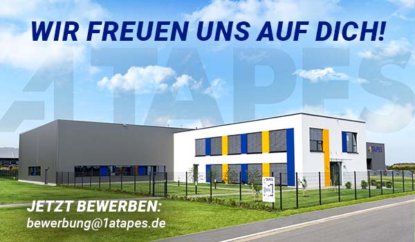 Mitarbeiter mit Text Wir freuen uns auf Sie