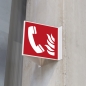 Preview: Winkelschild Brandmeldertelefon