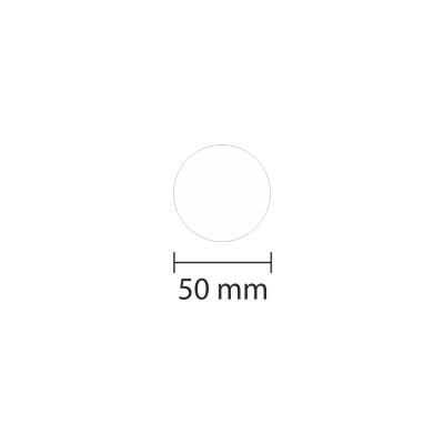 Ronde 50mm weiss