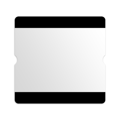 Beschriftungstasche A4 offen schwarz 