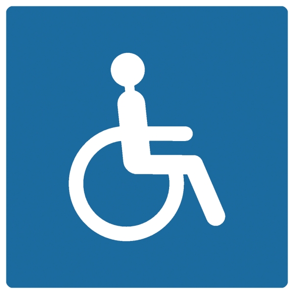 Bodenmarkierung Rollstuhlfahrer