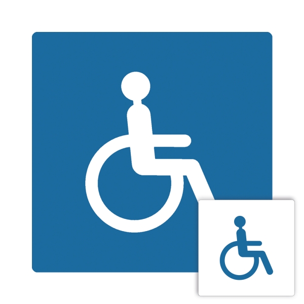 Wheelchair users - blue