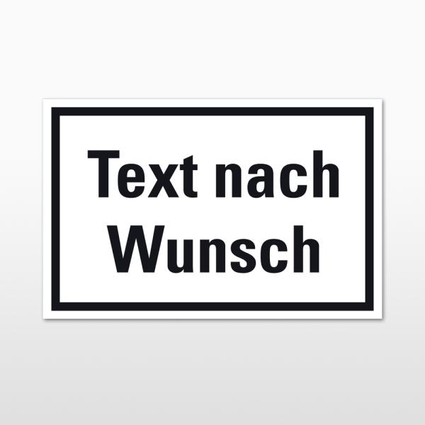Text nach Wunsch s/w